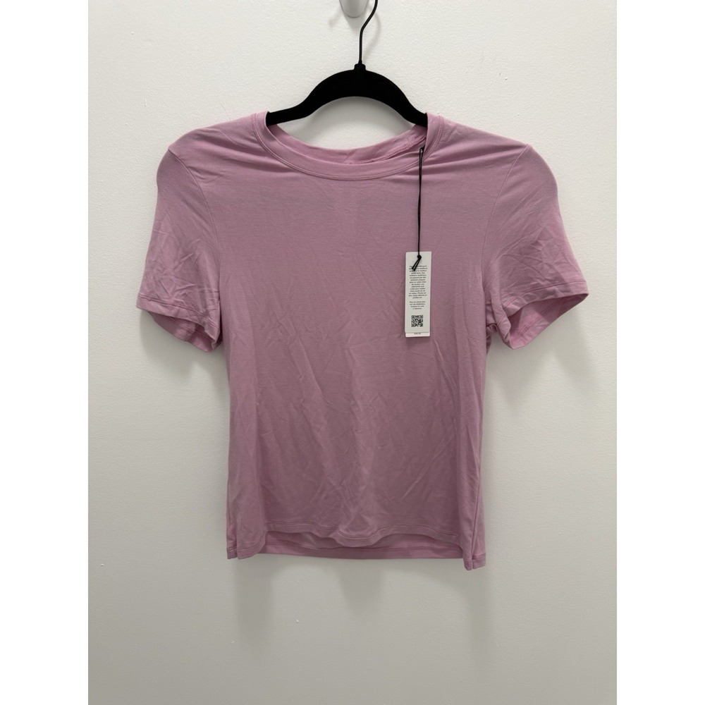 UGG Miriam Baby Tee Women's Size Large Pink Short Sleeve Stretch Top NWT